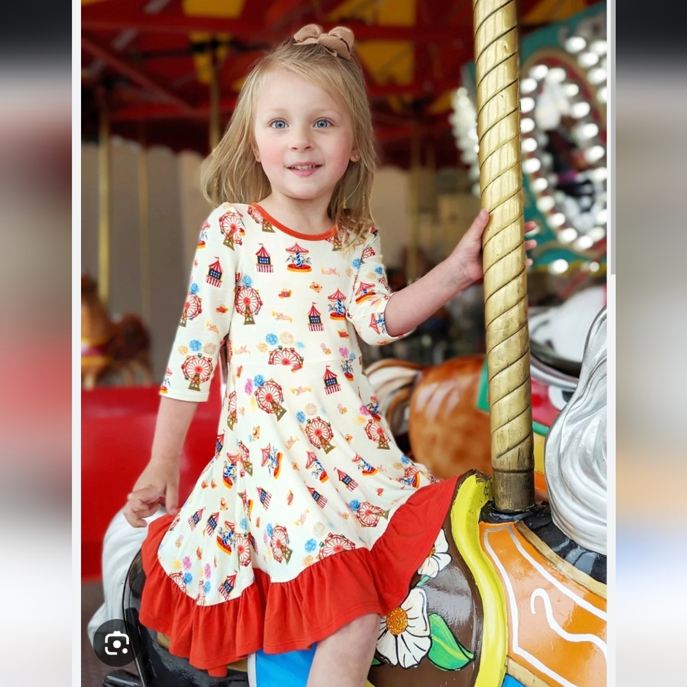 Free Birdees County Fair Maxi Tee Dress- 3T